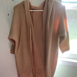 Charlotte Russe Beige Open-Front Cardigan